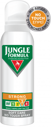 Jungle Formula Strong Soft Care No Touch αντικουνουπικό σπρέι 125ml