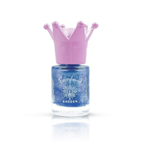 Garden Fairyland Nail Polish Glitter Blue Betty 1, Παιδικό βερνίκι νυχιών με άρωμα φράουλα, 7.5ml