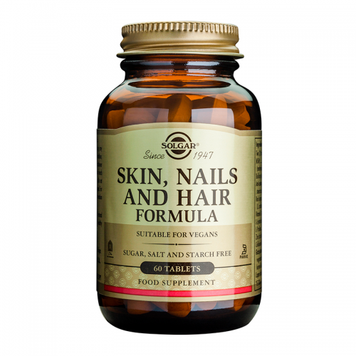 Solgar Skin, Nails and Hair Formula Φόρμουλα Πλούσια σε Βιταμίνες, Αμινοξέα & Μέταλλα για την Υγεία των Μαλλιών, του Δέρματος & των Νυχιών 60 ταμπλέτες