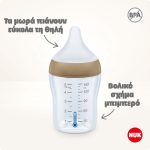 Nuk Perfect Match PP Rainbow Μπιμπερό με Θηλή Σιλικόνης Anti-Colic, με Δείκτη Ελέγχου Θερμοκρασίας 0+ μηνών, 150ml - Image 5