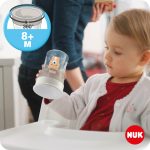 Nuk Magic Cup Εκπαιδευτικό Ποτηράκι από πλαστικό με Εύκολη Ροή 8+ μηνών Μπλε-Γατάκι, 230ml - Image 6