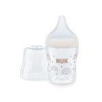 Nuk Perfect Match PP Rainbow Μπιμπερό με Θηλή Σιλικόνης Anti-Colic, με Δείκτη Ελέγχου Θερμοκρασίας 0+ μηνών, 150ml