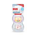NUK Freestyle Πιπίλες Σιλικόνης Ροζ 6-18 μηνών (10.520.296), 2 τεμάχια