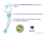 Plac Away Twin Line Διπλό Λευκαντικό Οδοντικό Νήμα με Λαβή, 30 τεμάχια - Image 2