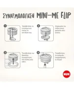 Nuk Mini-Me Flip Mint Dots Παγουράκι με ρύγχος 2 σε 1 από 12 μηνών, 450ml - Image 6