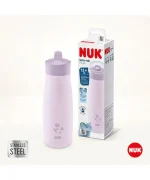 Nuk Mini-Me Flip Flower Παγουράκι από ανοξείδωτο ατσάλι με ρύγχος 2 σε 1 από 12 μηνών, 500ml - Image 10