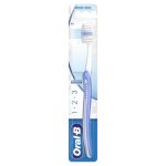 Oral-B 123 Indicator Χειροκίνητη Οδοντόβουρτσα Μπλε, 40mm Μέτρια, 1 τεμάχιο