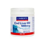 Lamberts Cod Liver Oil 1000mg, 180 κάψουλες