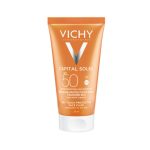 Vichy Capital Soleil Dry Touch Protective Face Fluid Αντηλιακή Κρέμα Προσώπου για Ματ Αποτέλεσμα SPF50, 50ml