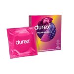 Durex Προφυλακτικά Με Κουκιδες και Ραβδώσεις Pleasuremax Κανονική Εφαρμογή, 3 τεμάχια