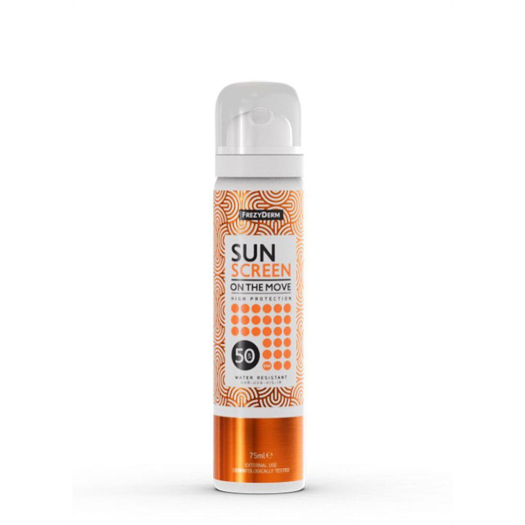 pharma4u-4-20241016-140520 Frezyderm Sun Screen On the Move SPF50 Αντηλιακό Spray προσώπου, 75ml - Image 1