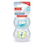 NUK Freestyle Πιπίλες Σιλικόνης Μπλε 6-18 μηνών (10.520.296), 2 τεμάχια