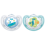 NUK Freestyle Πιπίλες Σιλικόνης Μπλε 6-18 μηνών (10.520.296), 2 τεμάχια - Image 2
