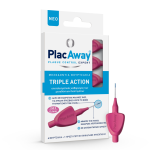 Plac Away Μεσοδόντιο Βουρτσάκι Triple Action 0.4mm ISO 0 Ροζ, 6 τεμάχια - Image 4