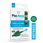 Plac Away Μεσοδόντιο Βουρτσάκι Triple Action 0.8mm ISO 5 Πράσινο, 6 τεμάχια