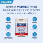 Lamberts Vitamin D 2000iu Βιταμίνη D3 (Χοληκαλσιφερόλη) των 2000iu, 30 κάψουλες - Image 2