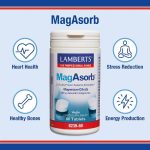 Lamberts MagAsorb Κιτρικό Μαγνήσιο Υψηλής Απορρόφησης & Βιοδιαθεσιμότητας, 60 ταμπλέτες - Image 3