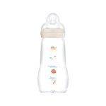 MAM Feel Good Μπιμπερό Γυάλινο Γκρι 2+ μηνών, 260ml