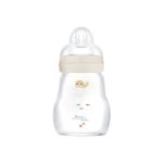 MAM Feel Good Μπιμπερό Γυάλινο Μπεζ 0+ μηνών, 170ml