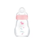 MAM Feel Good Μπιμπερό Γυάλινο Ροζ 0+ μηνών, 170ml
