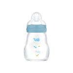 MAM Feel Good Μπιμπερό Γυάλινο Μπλε 0+ μηνών, 170ml