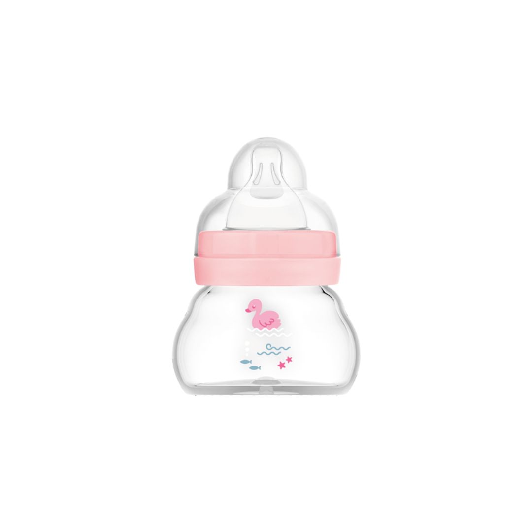 mam feel good (5) MAM Feel Good Μπιμπερό Γυάλινο Ροζ 0+ μηνών, 90ml - Image 1