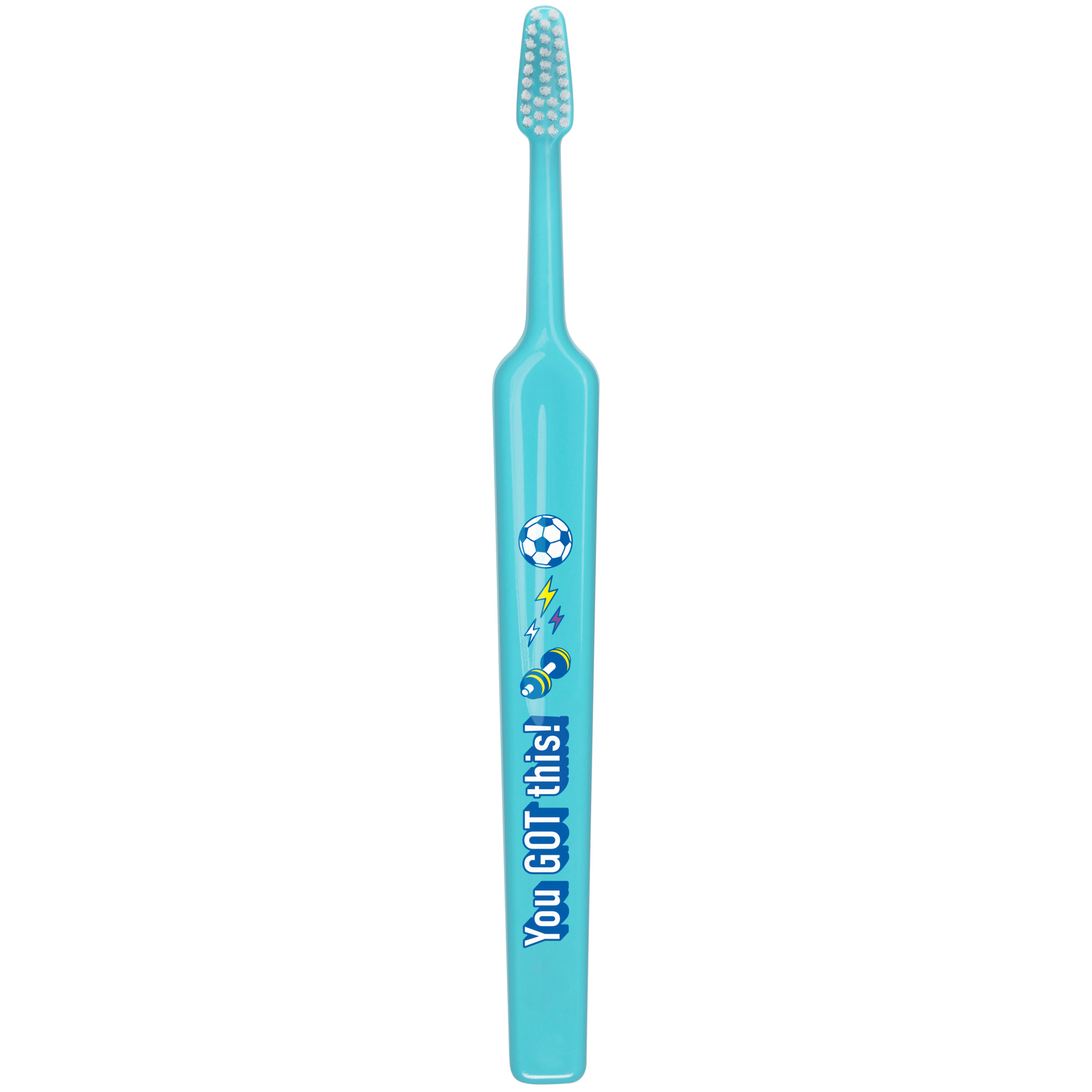 TePe Kids Soft YOU GOT THIS NON PACKAGE 7 317400 007748 TePe Kids Παιδική Οδοντόβουρτσα Soft Γαλάζια για 6+ χρονών, 1 τεμάχιο - Image 1